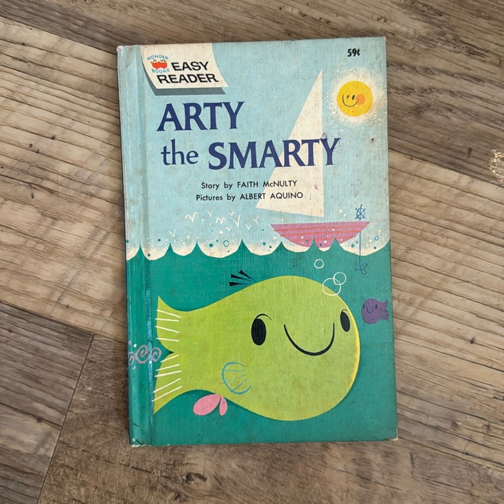 Vintage Children's Book Arty The Smarty Reader 1962